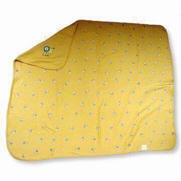 Abrigo del bebé con algodón Interlock, patrón llano, disponible en Color agradable, mide 75 x 100cm