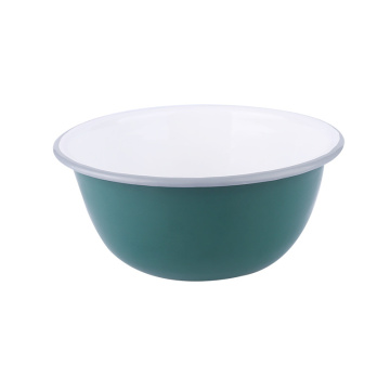 Thick Wall Metal Bowl Handmade Heat Resistant Enamel Bowl
