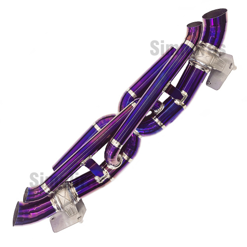 Titanium Purple Fit Porsche 992 Carrera's 3.0L Turbo 20-24 Pro-1 Center X-Pipe Wydech