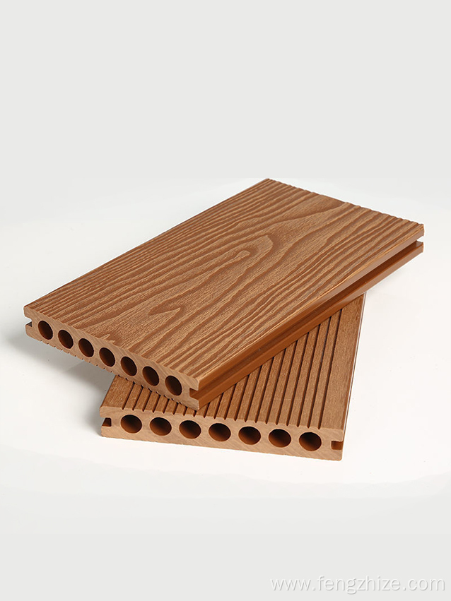 Non-slip wood plastic flooring