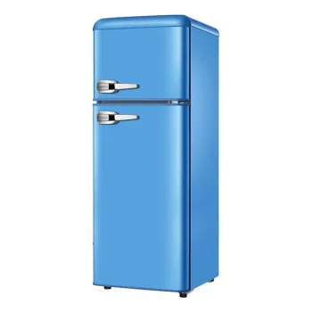 Customized Retro 108L Double Door Refrigerator - Beautiful and Practical