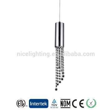 crystal single modern pendant lamp