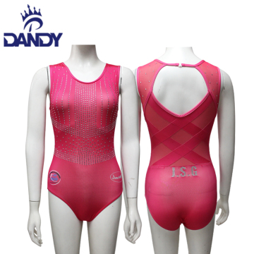 Girls Gymnastics Hot Pink leotards