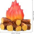 Luz de fogata eléctrica acogedora para decoraciones navideñas