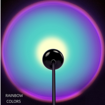 2022 New High-Quality Aluminum Alloy Sunset Rainbow Projector Floor Lamp for Home Decoration