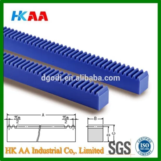 Custom high precision plastic nylon gear racks