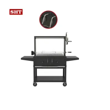 Stainless Steel Wood Stove Island BBQ Grill Portable Charcoal Grill