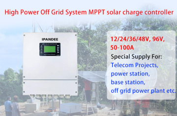 Ipandee Auto Smart 4G Solar Panel System Mppt Solar Charger Regulateur Mppt-Solar-Charge-Controller-96V