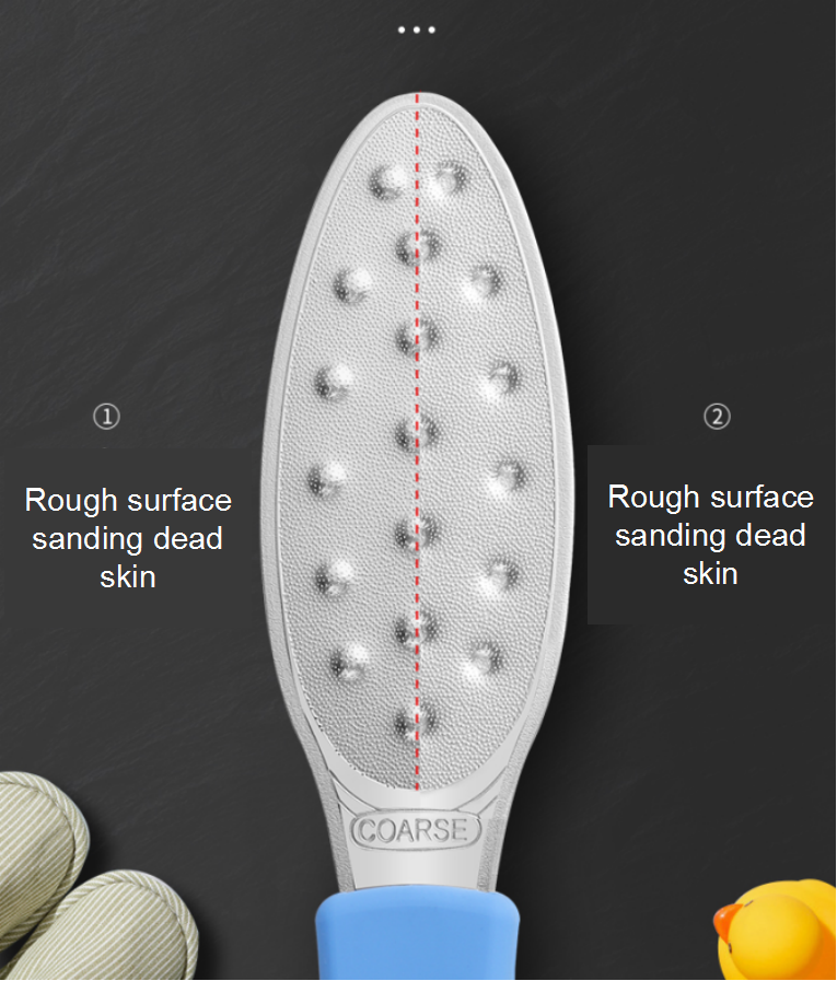 Fichier de pieds en acier inoxydable avec poignée en silicone