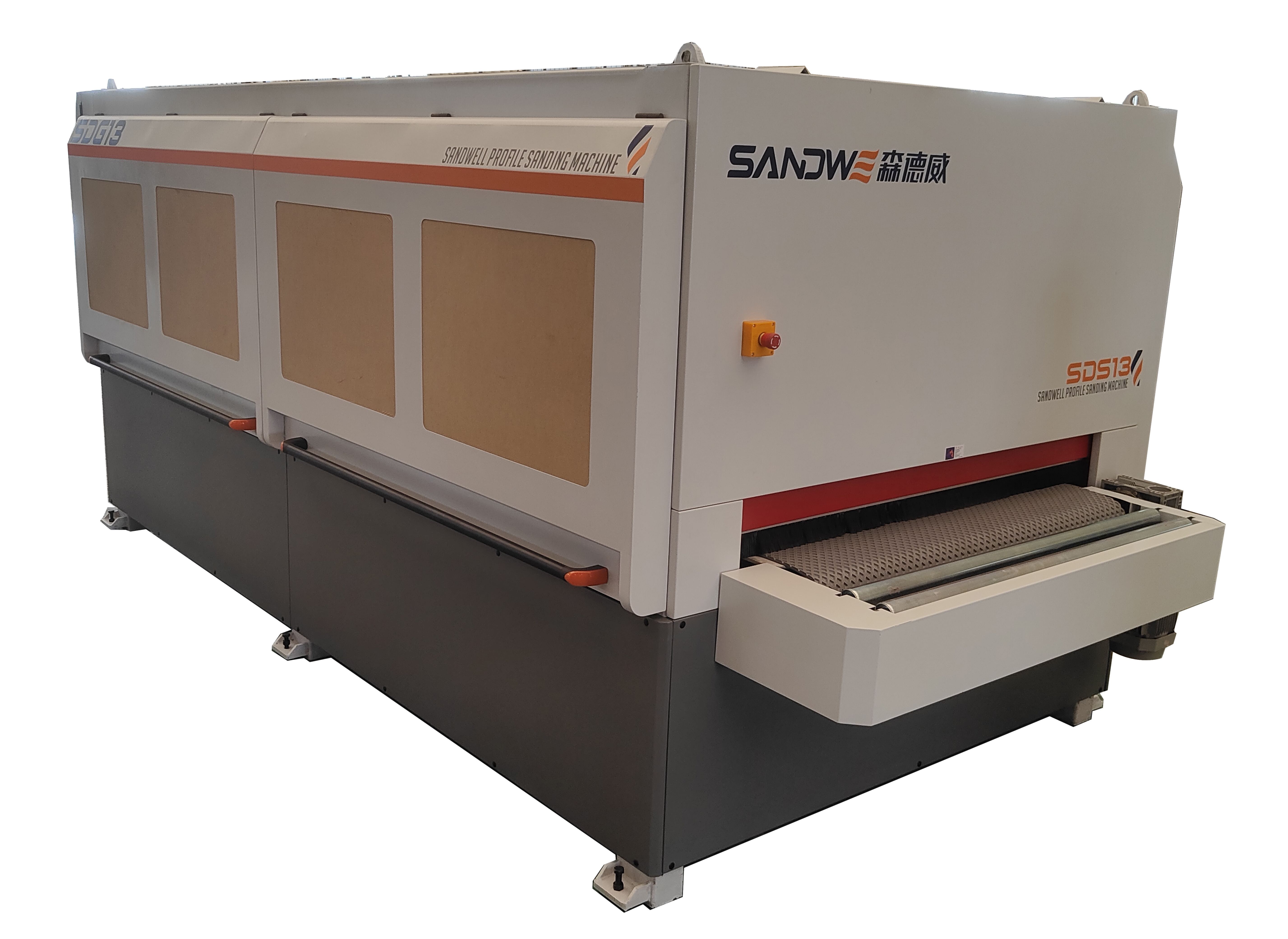 Wood furniture door window and cabinet sanding machine