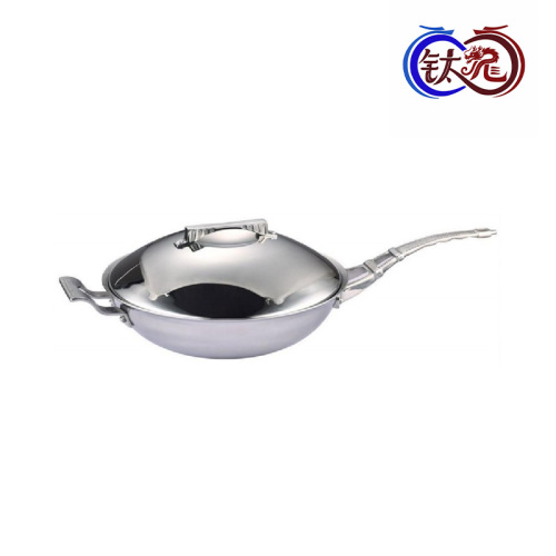 Высококачественный вок с антипригарным покрытием из нержавеющей стали