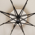 Parasol de plage à LED double couche de 3 m pour patio