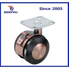 50 mm PU TPR -Legierung Caster Wheel für Krankenhaus