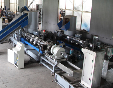 double stage PE bags pelletizing machine