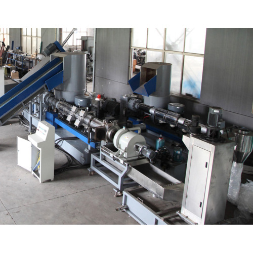 double stage PE bags pelletizing machine