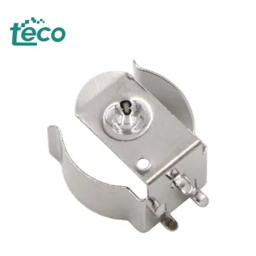 High Quality Nickel Plated Stainless Steel Battery Contact Clip for 18650 Batteries with PCB Pins