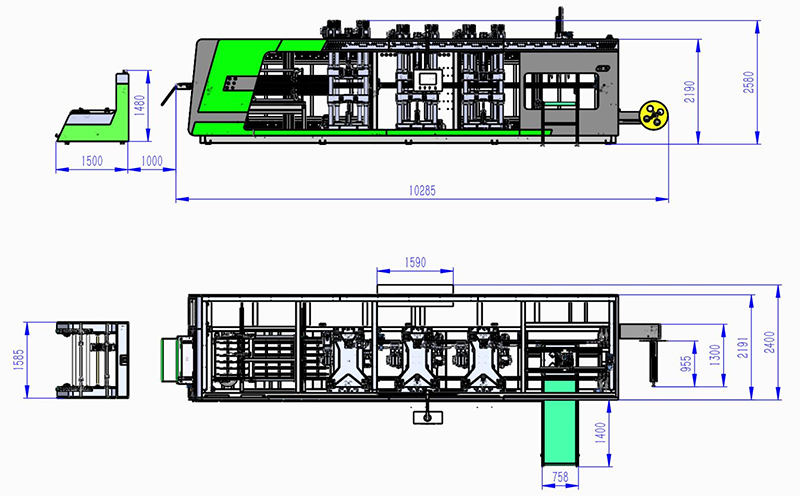JN-730-610-4 Multi-Stations Thermoforming Ser