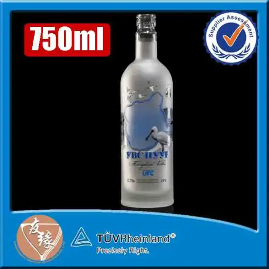 Hot sell spirits tequila gin vodka galss bottle 750ml flint