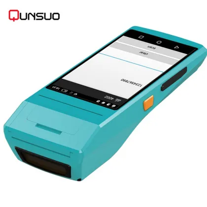 Rugged pda android 2d barcode scanner PDA printer