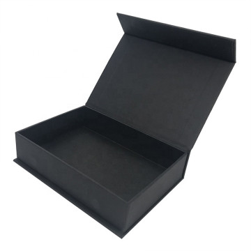 Luxury Matte Black Magnetic Closure Gift Box - Premium Packaging for Clothing and Wigs