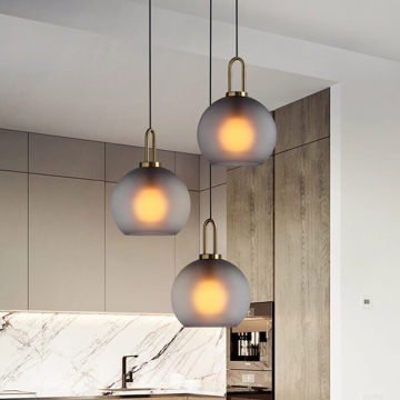 Industrial Pendant Lamp Industrial Vintage Amber Glass Lampshade e27 Pendant Light Supplier