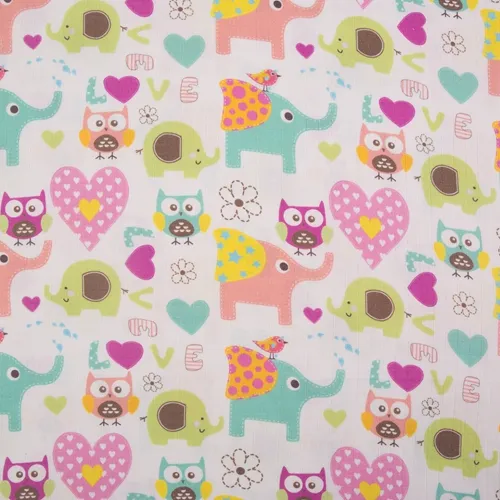  Cheap Digital Printed Cartoon Bamboo Cotton Soft Muslin Gauze Baby Swaddle Blanket Fabric 