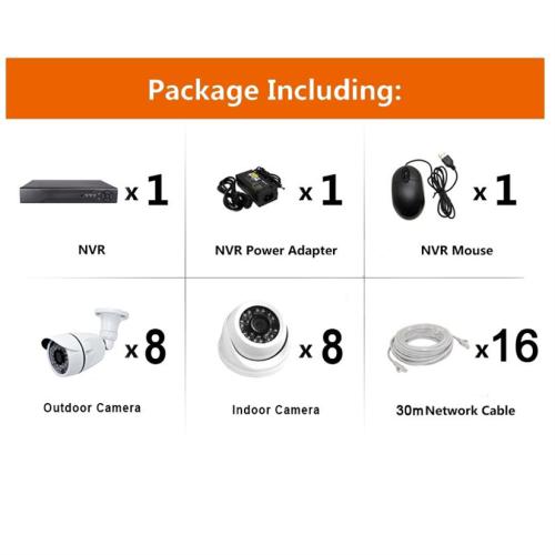 H.265 16chs 5.0MP Security Surveillance Poe NVR Systems