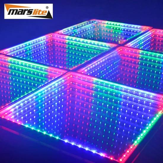 Affordable Portable RGB 3D Effect DMX 512 LED Starlit Dance Floor