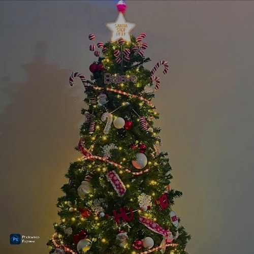 Elegant Artificial Christmas Tree with Lights
