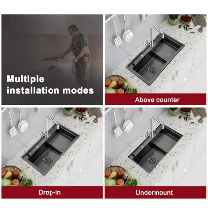 Handmade Under Mount Kitchen Sink with Dishwasher