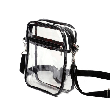 Sac à épaule Single PVC pour femmes, Sac à bande longue épaule des filles, sac à main transparent en PVC transparent Sac à main