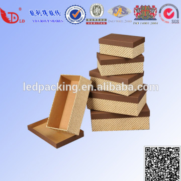 Kraft paper shoe box with customized size for packaging and sale