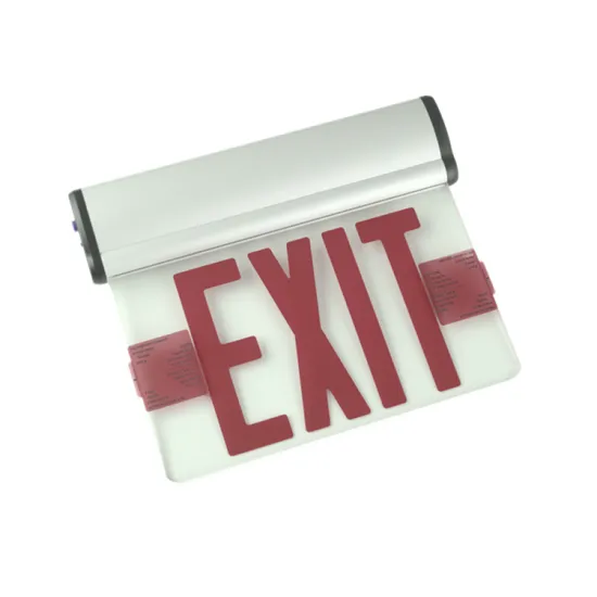 Red Striped Eye-Catching Double-Sided 6-inch LED Emergency Exit Sign: Illuminating Safety with Style