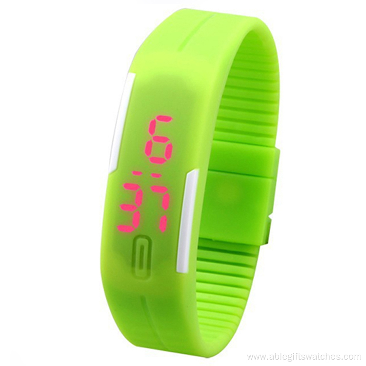 Square Touch Screen Simple Led Sports Watch