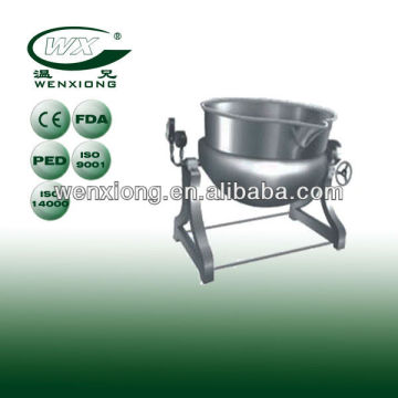 Inclined Stainless steel Jacketed kettle(jacket pot,steam cooker ,food machine)