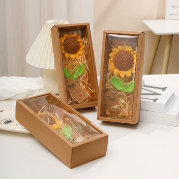 Handgefertigte Wollhäkel -Sonnenblumen und Blumen - neue Produkte für die Heimdekoration