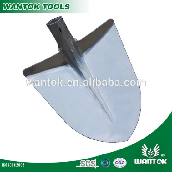 Aluminium Italy modle point steel shovel head, spade head
