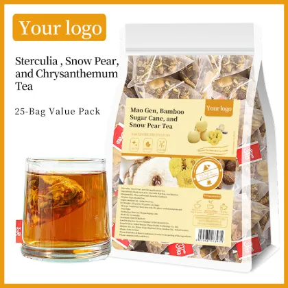 OEM RTS Sterculia Snow Pear and Chrysanthemum Tea Bags for Sore Throat and Heat Clearance