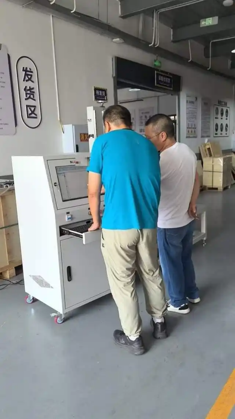 testing of the customized flange pneumatic marking machine