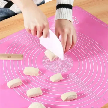 Extra Large Non-Stick Silicone Baking Mat with Measurements for Pastry