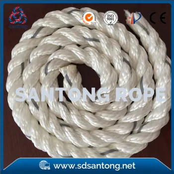 3 strand twisted mooring lines for boat