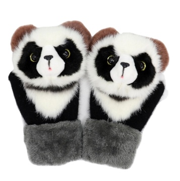 Cute Cartoon Rabbit Hair Warm Gloves with Thick Wool