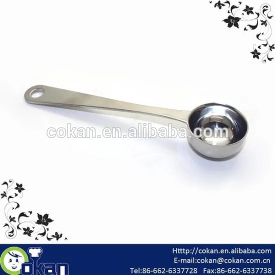 New Design Stainless steel coffee measuring spoon,coffee spoon CK-S105