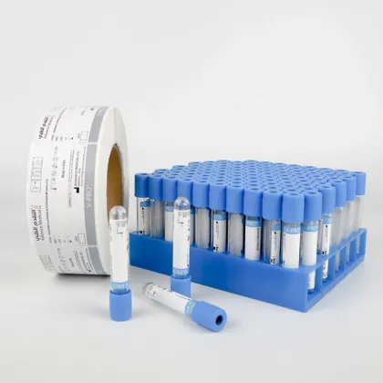 Customized printed blood collection test tube medical label