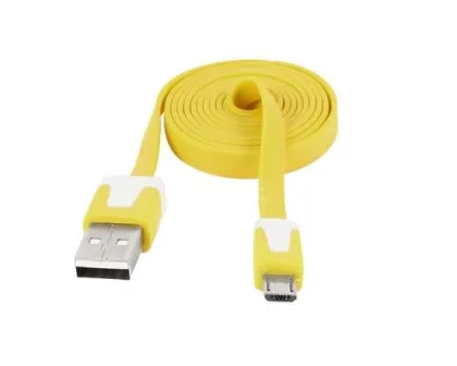 Orange Micro Usb Charging Data Cable , High Speed Data Transfer Cable