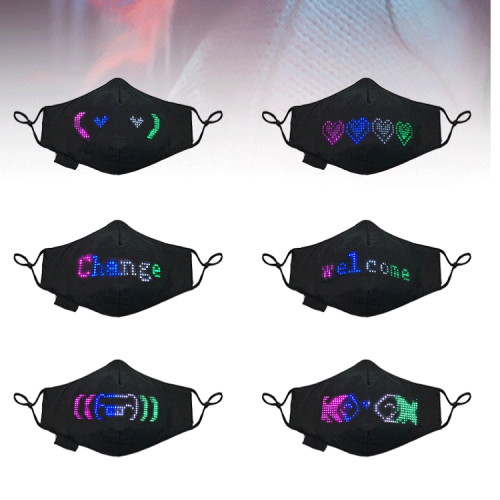 New LED Glowing Party Mask Dustproof Laser Mask