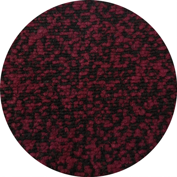 Knitted jacquard boucle wool fabric