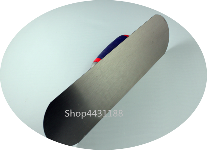 300*100mm Round head integrated molding Carbon steel Blade Plastic Handle Plaster Trowel Construction Concrete Spatula Tool