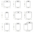 Custom Size Thermal Transfer Semi Glossy Label