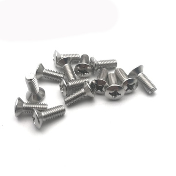 Stainless steel Cross raised countersunk head screws DIN966